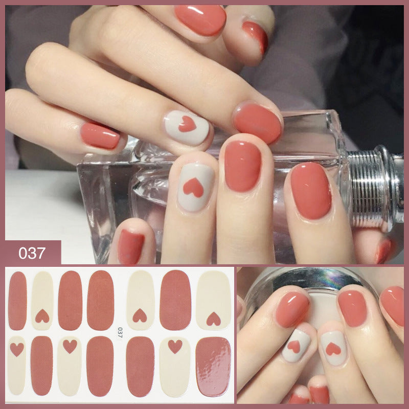 Nail Stickers Female Manicure Full Stickers Finished 3d Waterproof