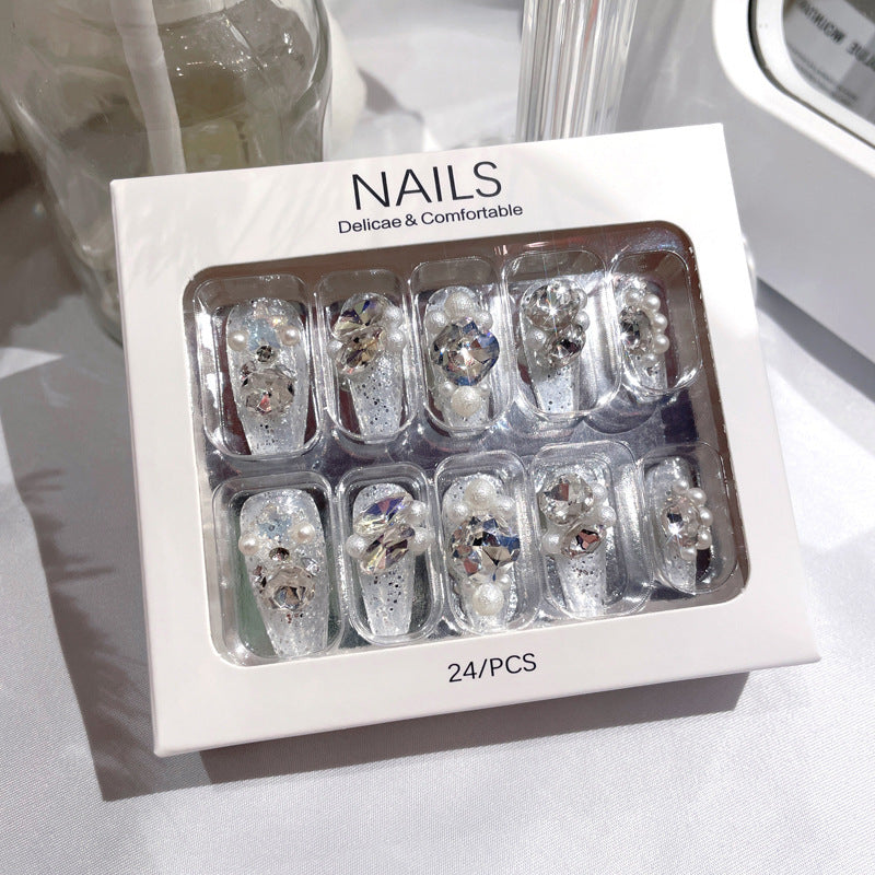 Strass manucure Piercing ongles pur désir Style ongles Patch Piercing ongles diamant ongles autocollants