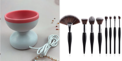 Portable USB Makeup Brush Cleaner Machine Electric Cosmetic Brush Cleaning Washing Tools Automatic Clean Makeup Brushes
